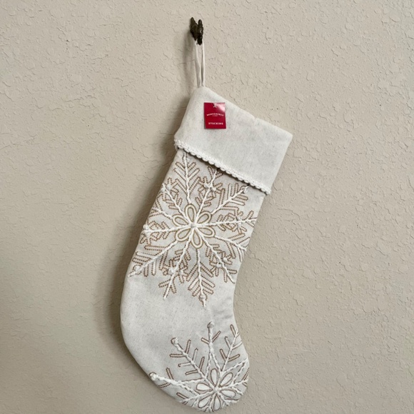 Target Wondershop Holiday Christmas Snowflake Stocking New NWT - Picture 2 of 4